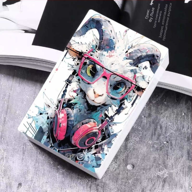 2024 г. Нова външна търговия, боядисана пластмасова кутия за цигари за мъже с форма на пеперуда и котка, сладка кутия за съхранение на карти за жени