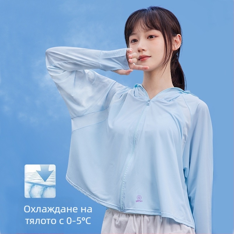 2025 Нови дрехи за слънцезащита от винил Upf50+, изработени от ледена коприна, за жени, с UV защита от слънцето
