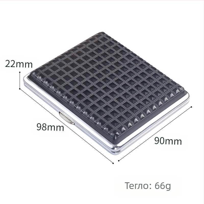 20 броя преносими пластмасови калъфи за цигари, обикновени груби калъфи за цигари, компресионни и влагоустойчиви, мъжки и женски персонализирани метални цигари