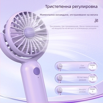 Нов USB акумулаторен преносим настолен вентилатор за външен монтаж, подарък за студенти от Amazon, TEMU, фабричен избор