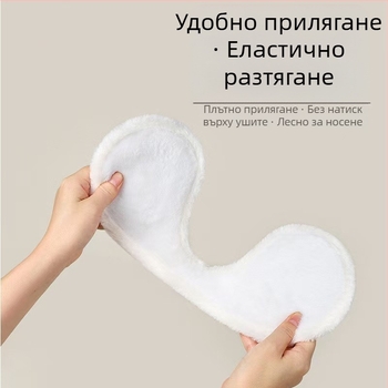 Зимни велосипедни топли и антифризиращи плюшени наушници за мъже и жени, един и същ стил, износени отзад