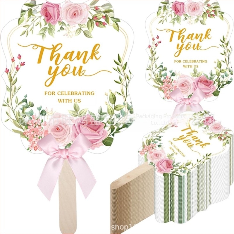 Гореща разпродажба на сватбени хартиени ветрила за цветя, придружаващи церемония, сватбено тържество, парти