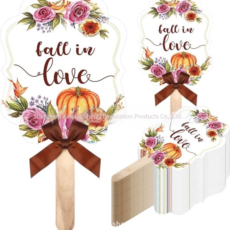 Гореща разпродажба на сватбени хартиени ветрила за цветя, придружаващи церемония, сватбено тържество, парти