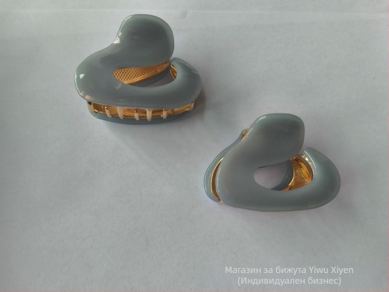 Нова щипка за коса с оцетна киселина, неправилна метална щипка за коса с половин вратовръзка, щипка за коса с темперамент, малка щипка за хващане, щипка за коса с борова опашка, щипка за коса тип „акула“.