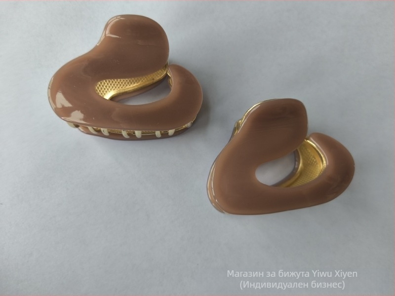 Нова щипка за коса с оцетна киселина, неправилна метална щипка за коса с половин вратовръзка, щипка за коса с темперамент, малка щипка за хващане, щипка за коса с борова опашка, щипка за коса тип „акула“.