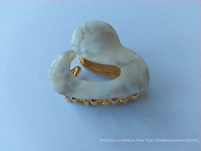 Нова щипка за коса с оцетна киселина, неправилна метална щипка за коса с половин вратовръзка, щипка за коса с темперамент, малка щипка за хващане, щипка за коса с борова опашка, щипка за коса тип „акула“.