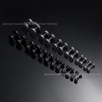 Кръгли обеци с дъмбели и щанга от неръждаема стомана, модни титаниеви стоманени мъжки улични хип-хоп черни бижута за уши, костюм Dongguan