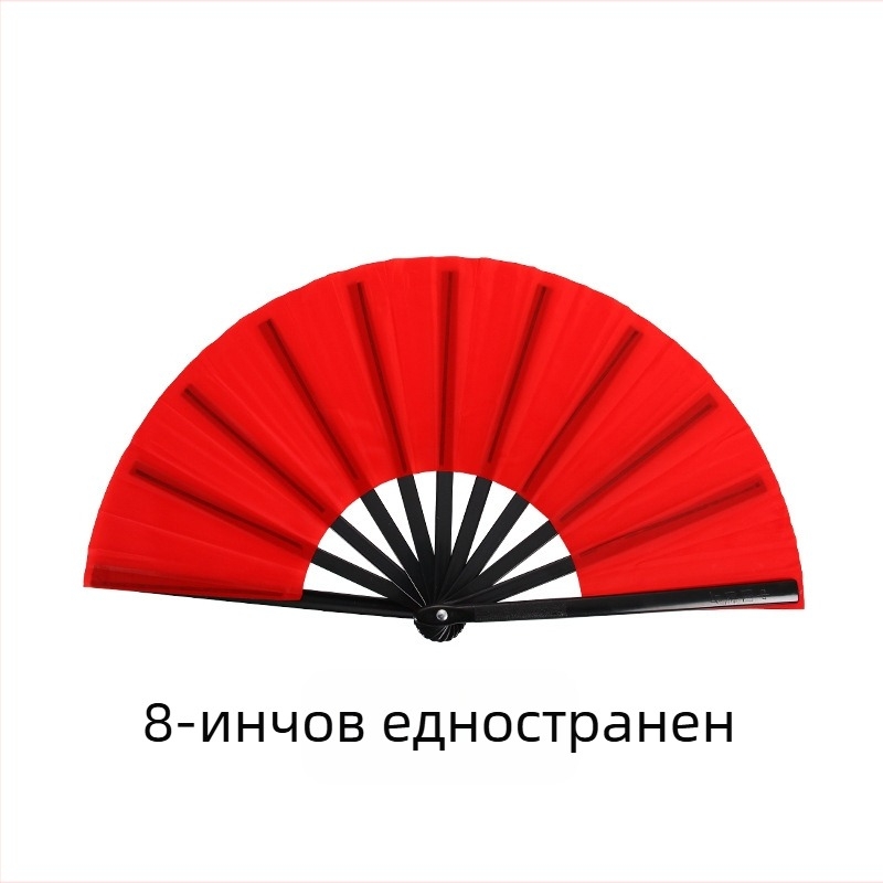 Директни продажби от фабриката, 8-инчов черен костен едностранен двустранен вентилатор за бойни изкуства, двустранен вентилатор за детски танци
