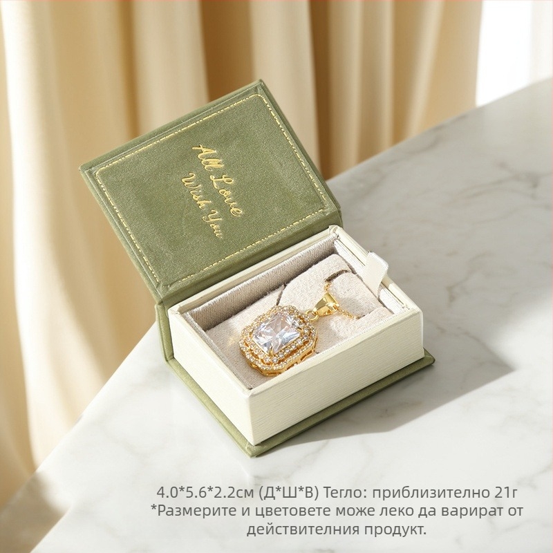 Флип ретро кутия за пръстени магнитна малка кутия за бижута креативна книга висулка кутия за уши нокти опаковка за бижута хартиена кутия