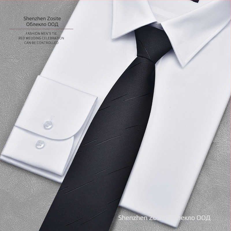 Мъжка вратовръзка с цип, мързелива, с едно издърпване, бизнес рокля, сватба, лесно издърпване, широка, фабрично налично 1
