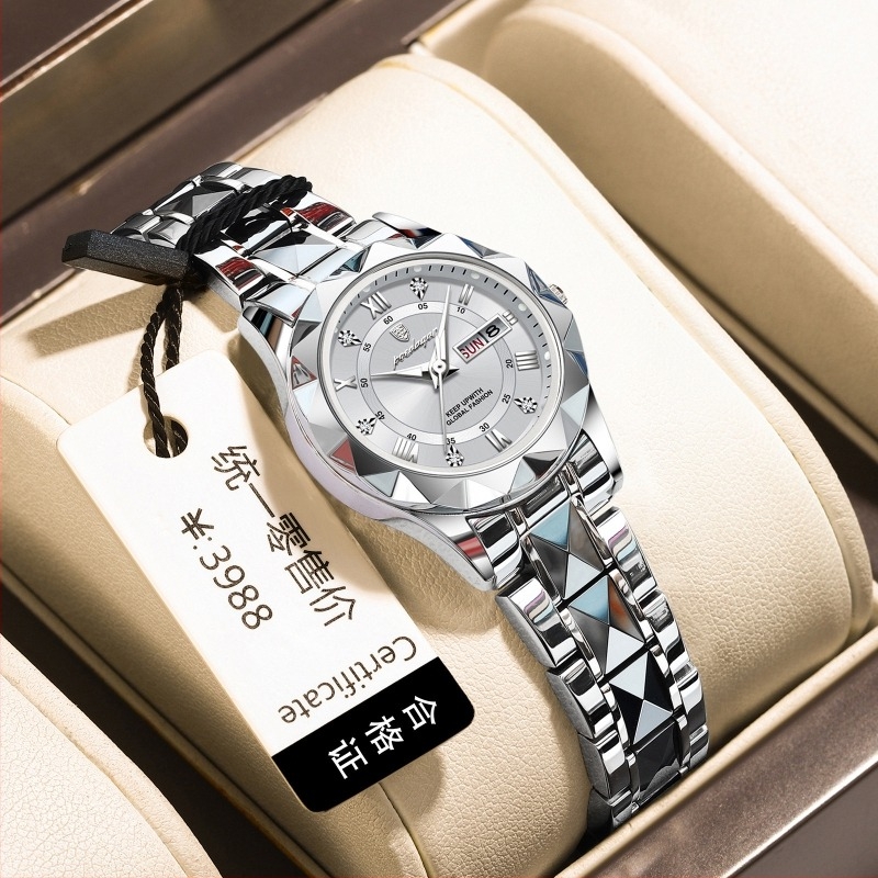 Дамски часовник нов водоустойчив светещ моден кварцов часовник на живо