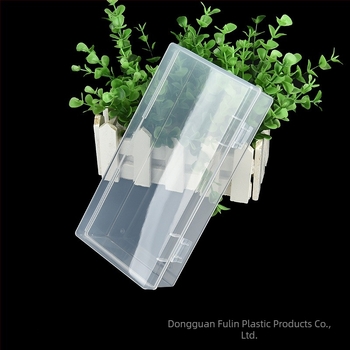 Прозрачна правоъгълна пластмасова кутия 185x90x45, малка кутия за съхранение на бижута, кутия за малки части, аксесоари, инструменти, PP кутия