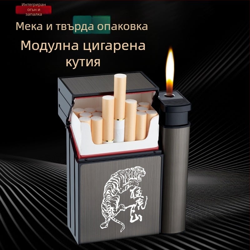 Интернет червена креативна запалка за цигари, вградена, 20 броя, персонализирана преносима, устойчива на налягане, влагоустойчива запалка за цигари със запалка