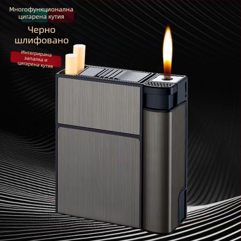 Интернет червена креативна запалка за цигари, вградена, 20 броя, персонализирана преносима, устойчива на налягане, влагоустойчива запалка за цигари със запалка