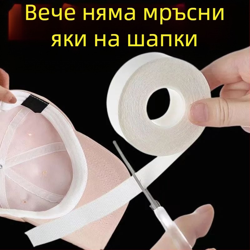 Стикери за яка против замърсяване, Стикери против изпотяване, Защита на яката, Самозалепваща се яка за еднократна употреба с козирка, Стикери за яка на риза, Абсорбиращи потта