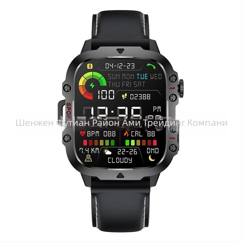 Qx11 Смарт часовник с Bluetooth разговори, гласов асистент, крачкомер, спортен часовник, калкулатор за малки игри, трансграничен режим
