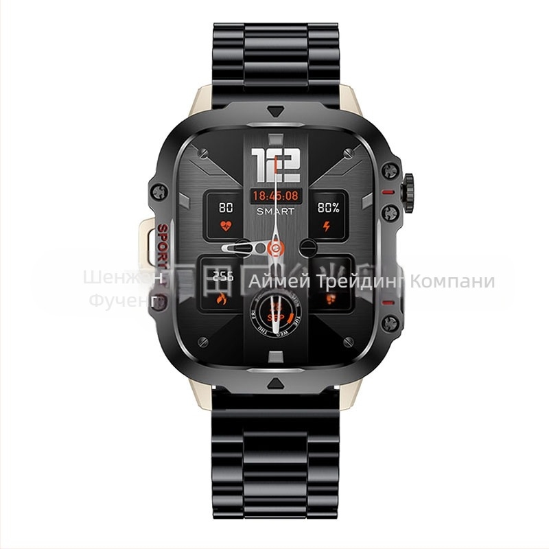 Qx11 Смарт часовник с Bluetooth разговори, гласов асистент, крачкомер, спортен часовник, калкулатор за малки игри, трансграничен режим