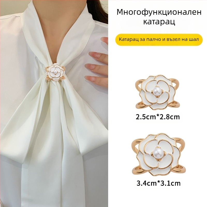 2024 нова катарама за талия на едро, брошка за палто, катарама за шал, яке, колан с възел, панделка с фиксирана катарама за едро