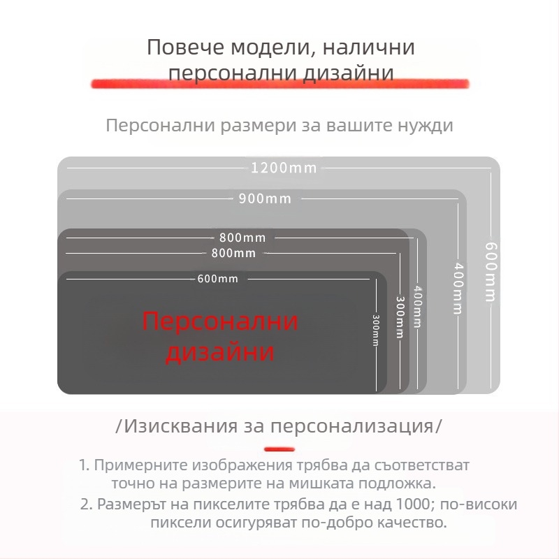 Подложка за мишка Amazon Crossborder New Flower Green Plant Series, проста, супер голяма, устойчива на замърсявания, неплъзгаща се гумена подложка