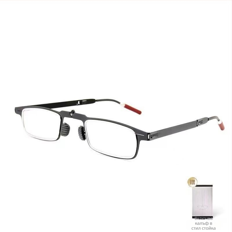 Фабрично директно от производителя ултратънки сгъваеми нови очила за четене HD преносими мъжки удобни очила за четене, поддръжка на мобилен телефон