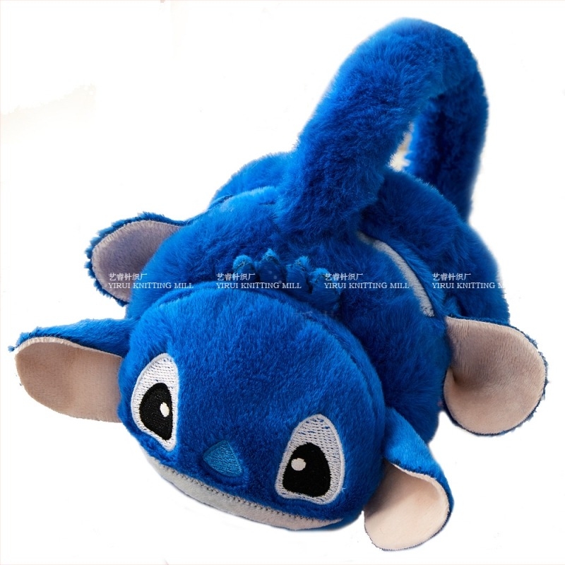 Зимни детски анимационни Stitchai топли наушници, плюшени студоустойчиви, антифриз, удебелени, топли, за защита на ушите