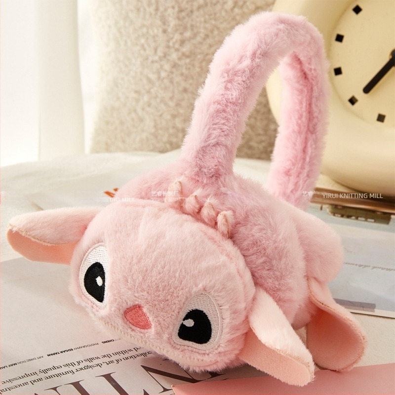 Зимни детски анимационни Stitchai топли наушници, плюшени студоустойчиви, антифриз, удебелени, топли, за защита на ушите