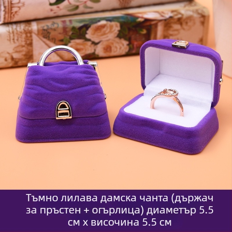 Кутия за бижута, опаковка за бижута, кутия за бижута от фланел, фабрика за бижута на едро, директни продажби