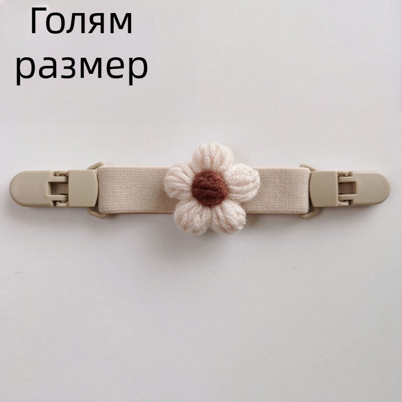 Детски гащеризон INS Flower с щипка против изпускане, бебешки гащеризон с пола и презрамка, противоплъзгащ се, падащ, фиксирана щипка, противоизпускащ раменен артефакт