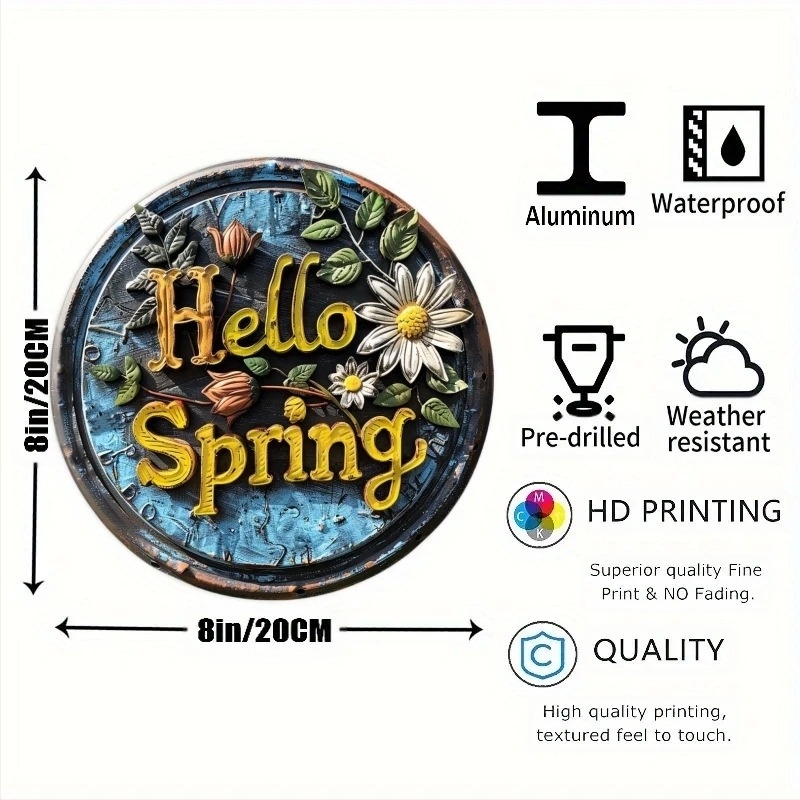 Трансграничните експлозии подкрепят поколение коса, декоративна висулка от алуминий с дебелина 20x20 см