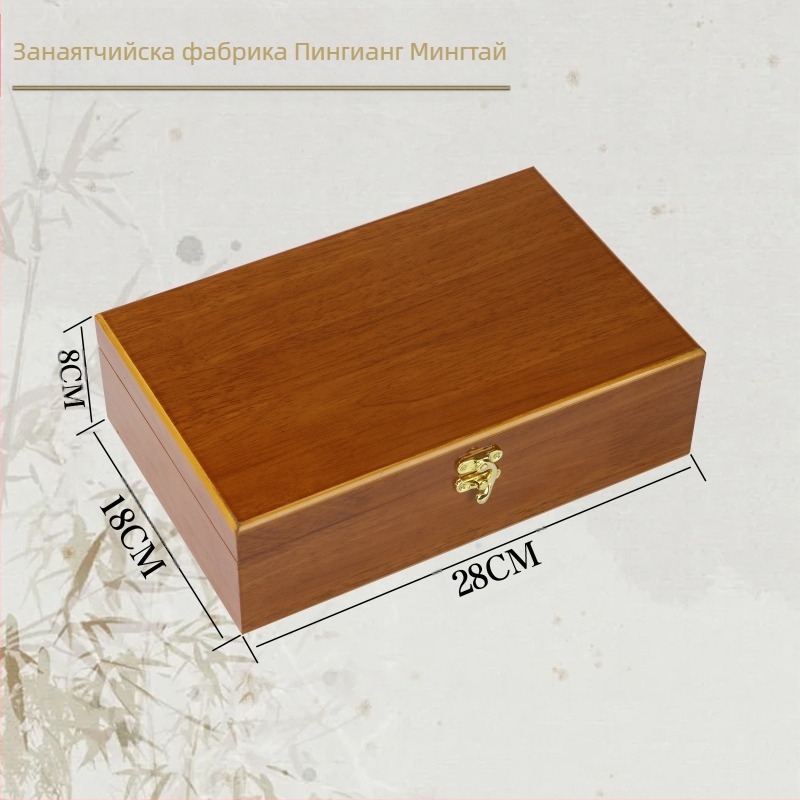 Дървена кутия Сребърна чаша Подаръчна кутия Дървена кутия На място Търговия на едро Комплект за чай Подаръчна кутия Термос чаша Чаена чаша Опаковъчна кутия