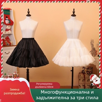 Сватбена рокля пола Лолита кристална прежда насилие без кости ежедневно мека сестра пухкава фуста jk фуста фабричен аутлет