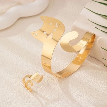 Най-продаваният европейски и американски котешки лъскав гривна пръстен костюм мода сладък палав ежедневни аксесоари за партита