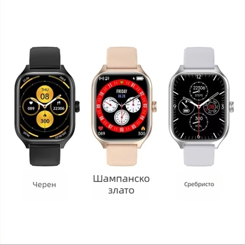 Huaqiangbei Нов Huami F4 Смарт часовник 2.1 Голям екран Bluetooth Озвъняване Дишане Музика Пускане на пулс Спорт