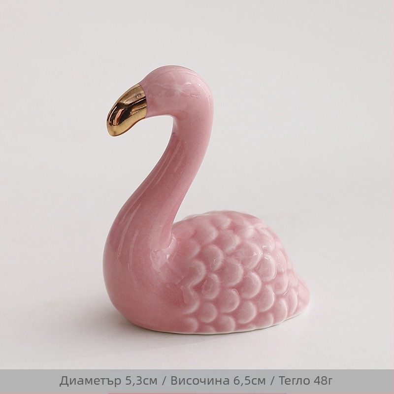 Ins Ornaments Трансграничен керамичен креативен слон Мини заек Пръстен Колие Бижутерия Стойка Животни Прозорец Малки Орнаменти