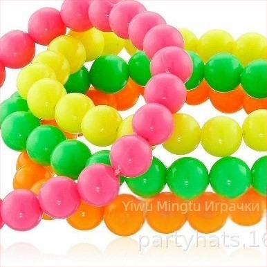 Гореща разпродажба на Amazon от 80-те години на ергенско парти в неонов цвят, комплект гривни и колиета от 80-те години, реквизит за костюми