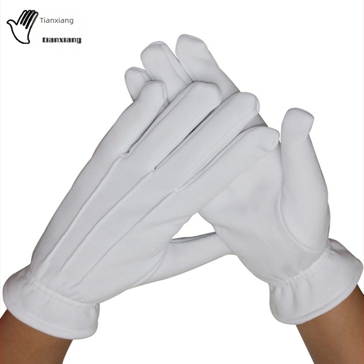 Зимни триребърни кадифени подплатени бели ръкавици, етикет, парад, изпълнение, дежурство, неплъзгащи се, топли и студени