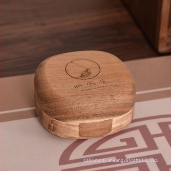 Креативна кутия за бижута от акациево дърво, настолни обеци, гривна, кутия за бижута, преносима дървена кутия за бижута