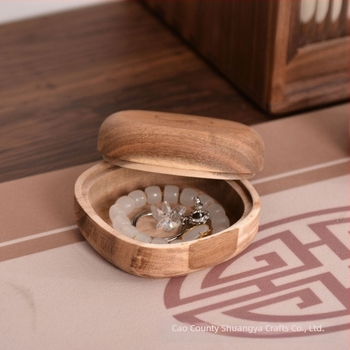 Креативна кутия за бижута от акациево дърво, настолни обеци, гривна, кутия за бижута, преносима дървена кутия за бижута