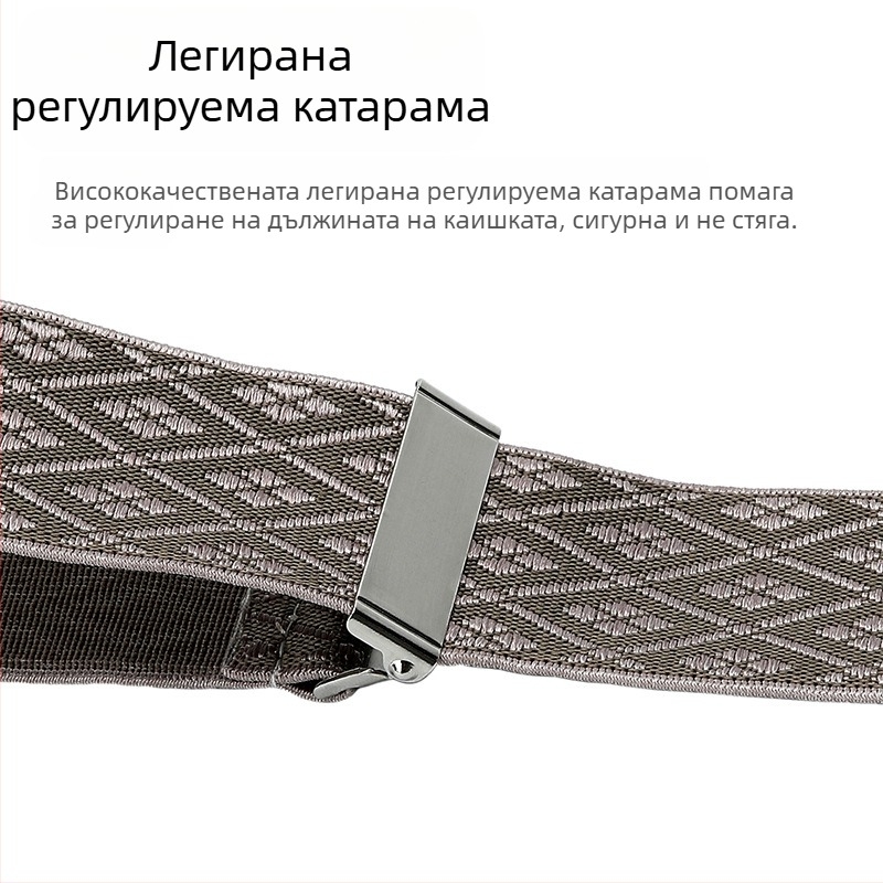 Трансгранична доставка на мъжки кожени тиранти с щипка за презрамка, здрави, за възрастни, Y-образни, за бизнес костюми, британски тиранти с шест щипки на едро