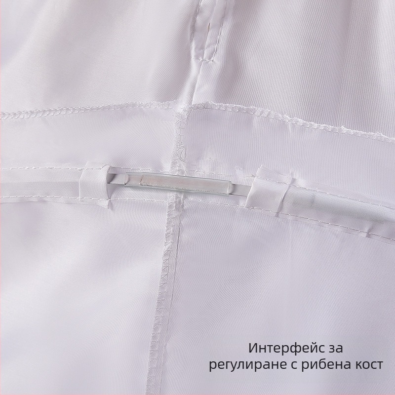 Сватбена рокля с пола, всякакви видове спретнато увеличение на талията, супер балдахин с костна подплата, сватбена фуста Лолита с цвете на едро