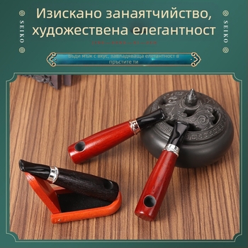 DHL Нова креативна 9 мм коминна тръба Aoko от дърво Лека преносима преносима масивна дървена малка тръба