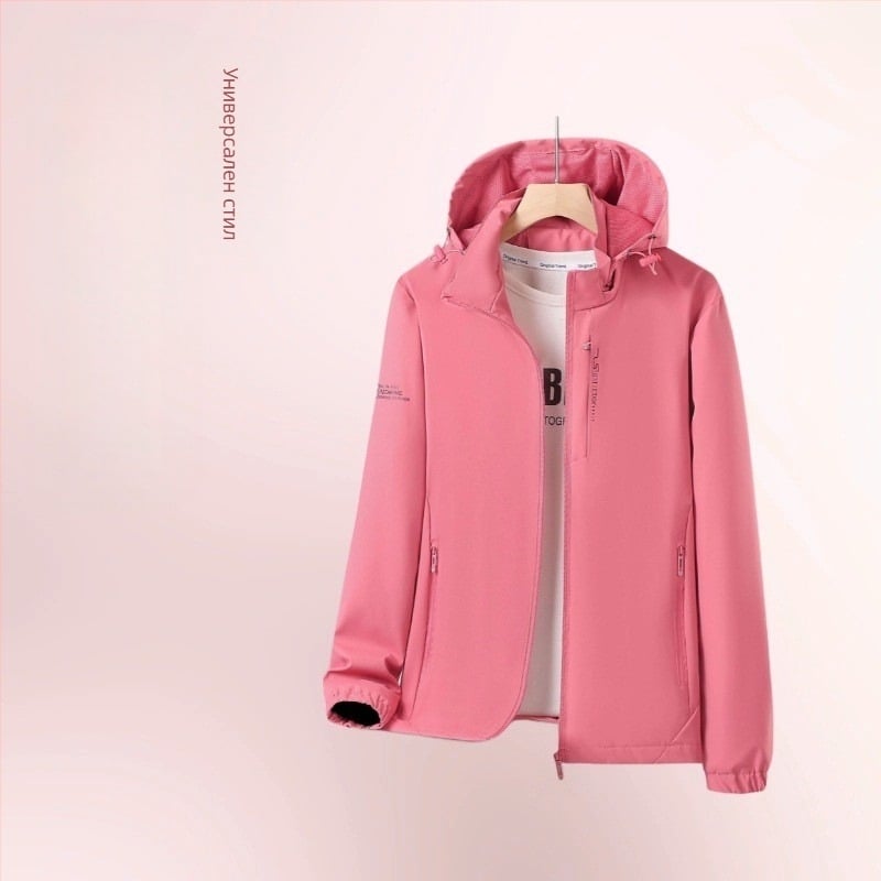 Пролетни и есенни мъжки и дамски якета, тънки ветроустойчиви и водоустойчиви якета за двойки с голям размер, ежедневни якета за планинарство