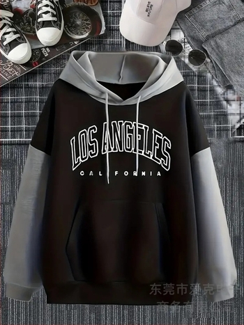 Пролетен и есенен въздушен слой, свободен пуловер с качулка, лек, удобен спортен суичър с качулка от полар, трябва да се отбележи