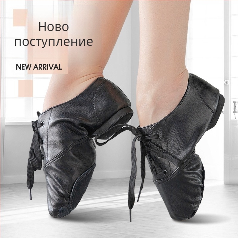 PU ниски мъжки джаз танцови обувки, дамски обувки за възрастни с мека подметка, йога балет, детски танцови обувки, външна търговия на едро
