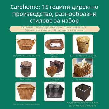 Кутия за съхранение на кабели за офис бюро от производителя в Гуанджоу, имитация на ратан, тъкана кутия за контактни ленти, скрита кутия за съхранение на кабели за данни