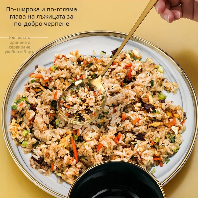 Чинии от неръждаема стомана, лъжица, бюфет, обществен, по-дълги чинии, лъжица, домакинство, хотел, обществен, лъжица, лъжица за салата, вилица за салата