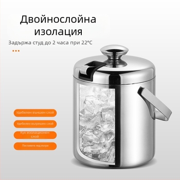 Фабрика директно от неръждаема стомана 304 материал двуслоен KTV кофа за лед преносима кофа за бира шампанско бар кофа за вино