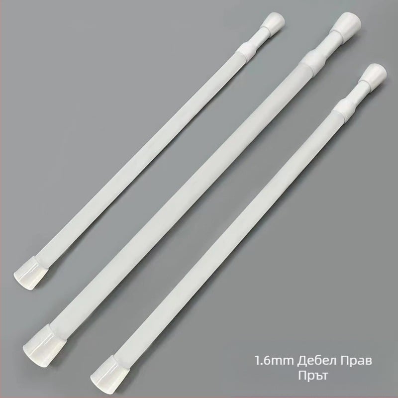 Гардеробна скоба за завеси, корниз за тоалетна врата, свиващ се корниз за дрехи, висяща кърпа за дрехи