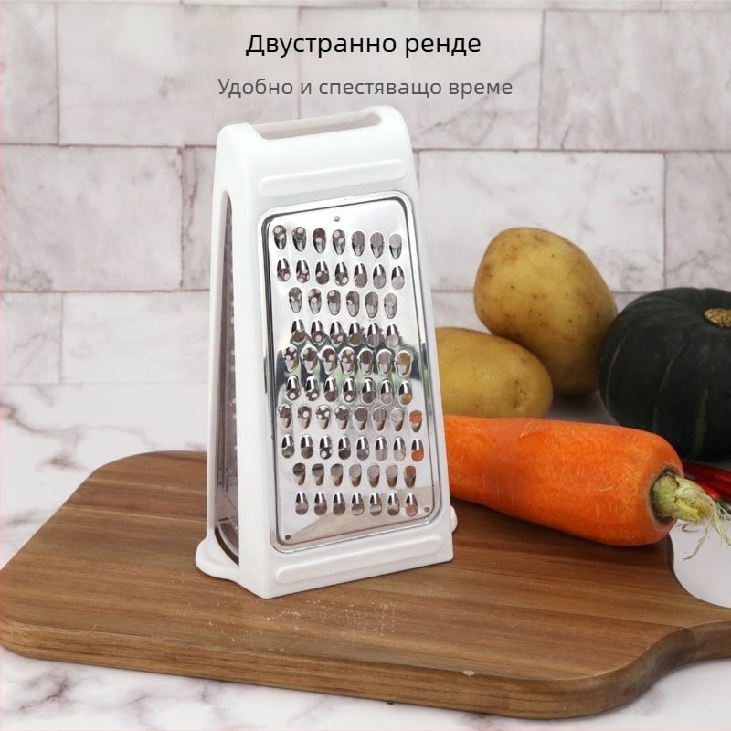 Двустранно ренде за сирене, ляво и дясно, двустранно ренде за рязане на сирене, рязане на масло, домакинско многофункционално ренде