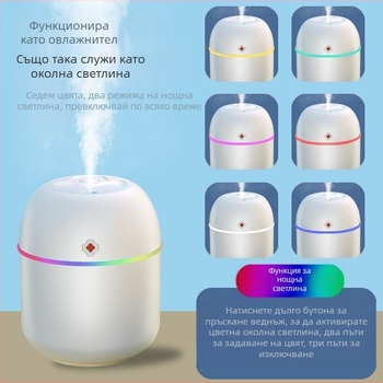 Овлажнител за въздух, малък, мини, голям, обем за мъгла, спалня, подарък за рожден ден, женски, капка вода, овлажнител за ароматерапия, машина за нощно ползване